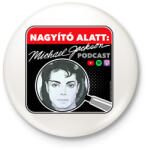 printfashion Nagyító alatt MJ 2 - Kitűző, hűtőmágnes - Fehér (17230264)