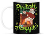 printfashion Karácsony Pirított mogyi Mikulás - Bögre - Fekete (16927729)