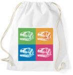 printfashion Dínó koponyák - Sportzsák, Tornazsák - Fehér (17029083)