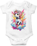 printfashion Unikornis punk - Baba Body - Fehér (17131215)