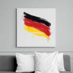 printfashion Német zászló - Vászonkép - Fehér (17076808)