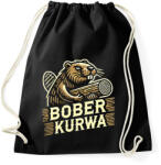 printfashion Bober kurwa - Sportzsák, Tornazsák - Fekete (17185415)