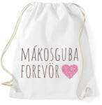 printfashion Mákosguba Forevör világos háttérre - Sportzsák, Tornazsák - Fehér (17225008)