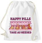 printfashion Kutya pirulák - Sportzsák, Tornazsák - Fehér (17181048)