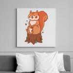 printfashion Mókus - Vászonkép - Fehér (17142966)