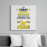 printfashion Ez a férfi nagyon szomjas - Vászonkép - Fehér (16930409)