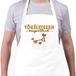 printfashion Tökéletesen összeillünk 2 - Páros póló - Kötény - Fehér (17248356)