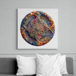 printfashion mandala - Vászonkép - Fehér (17258706)