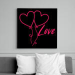 printfashion Love - Vászonkép - Fekete (17221725)