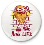 printfashion Chicken nuggets - Kitűző, hűtőmágnes - Fehér (17180742)