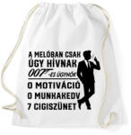 printfashion A melóban úgy hívnak 007-es ügynök - Sportzsák, Tornazsák - Fehér (17219158)