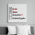 printfashion Ballagás Iskola fekete - Vászonkép - Fehér (17369276)