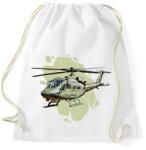 printfashion Katonai helikopter - Sportzsák, Tornazsák - Fehér (17033259)