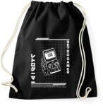 printfashion Retro gamer - Sportzsák, Tornazsák - Fekete (17418877)