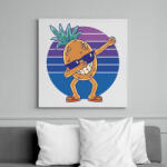 printfashion Ananász dab - Vászonkép - Fehér (17113708)