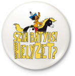 printfashion Yakari-Szia Bátyus! Helyzet? - Kitűző, hűtőmágnes - Fehér (17356676)