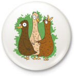 printfashion Őrült kacsák - Kitűző, hűtőmágnes - Fehér (17110978)