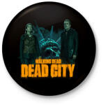 printfashion Walking Dead Dead city - Kitűző, hűtőmágnes - Fekete (16894927)