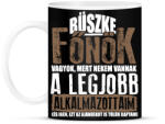 printfashion Büszke főnök - Bögre - Fekete (17147896)