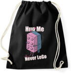 printfashion Hug me and never Lego - Sportzsák, Tornazsák - Fekete (17286189)