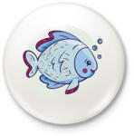 printfashion Cuki hal - Kitűző, hűtőmágnes - Fehér (17121816)