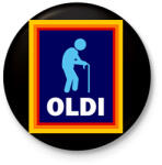 printfashion OLDI - Kitűző, hűtőmágnes - Fekete (16908399)