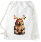 printfashion Rénszarvas bober. 2 - Sportzsák, Tornazsák - Fehér (17106660)