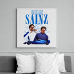 printfashion Carlos Sainz Williams 2025 - Vászonkép - Fehér (17316290)