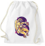 printfashion Űrhajós pizzával - Sportzsák, Tornazsák - Fehér (17039760)