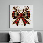 printfashion Karácsonyi masni - Vászonkép - Fehér (17149708)