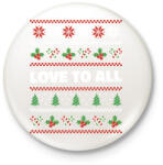 printfashion Karácsonyi csúnya pulcsi - Kitűző, hűtőmágnes - Fehér (16994880)