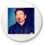 printfashion robert downey jr - Kitűző, hűtőmágnes - Fehér (17323348)