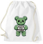 printfashion Kaktusz medve - Sportzsák, Tornazsák - Fehér (17093209)