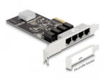 Delock PCI Express x4 kártya 4 x RJ45 Gigabit LAN RTL8111 (DL-88618)