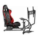 LogiLink Racing-Simulatior Cockpit monitortartóval 32 50', fekete (EO0065) (EO0065)