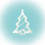 Somogyi Elektronic KID 412 karácsonyfa ablakdísz, 8 db LED, öntapadós elemtartó - dellaprint