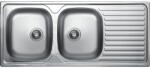Laveo ORION 2CS kétmedence csepptálcás inox mosogató szifonnal K (SKO_021T) - aquamixwebaruhaz