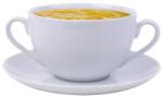 ROTBERG Leveses csésze+alj, ROTBERG, fehér, 35 cl, 6 db-os szett "Basic (KHPU260)