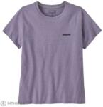 Patagonia P-6 Logo Responsibili-Tee női póló, concrete purple (L)
