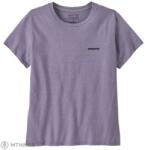 Patagonia P-6 Logo Responsibili-Tee női póló, concrete purple (S)