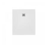 Aquatrend Zara öntött márvány kompozit zuhanytálca 90x100x2, 7 cm - fehér (WEB014016)