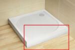 Radaway Paros C szögletes műmárvány zuhanytálca állítható lábakkal + szifon! - 100 cm-es előlap