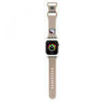 Hello Kitty Liquid Silicone Kitty Head Logo Apple watch szíj, 38/40mm, bézs (HKAWMSCHBLE) (HKAWMSCHBLE)