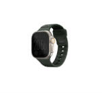 Uniq Stride KFM Apple Watch 41/40/38mm gumis szilikon szíj, khaki/zöld (-41MM-STRIPKHA) (UNIQ-41MM-STRIPKHA)