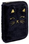 Astra Fluffy Kitty szőrmés felszerelt kihajtható tolltartó - Black (503025026) (503025026)