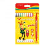 Keyroad Rostirón, filctoll készlet 2 mm/4 mm kétvégű 12 db/bliszter Duo Tip vegyes színek (KR971414) (KR971414)