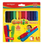 Keyroad Rostirón, filctoll készlet összekapcsolható fejekkel 12 db/bliszter Capfix vegyes színek (KR971769)