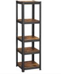 KESPER SONGMICS Regál policový industriální, knihovna 37 × 37 × 150 cm (81091)