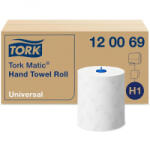 Tork Universal Matic H1 2 rétegű kéztörlő 600 lap/tekercs, 6 tekercs/karton fehér (120069)