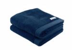 Tom Tailor Prosop, set de 2, 50 x 100 cm, 100% bumbac/carpa terry, cu cuier si eticheta cu logo, PROSOP DE BAIE COLOR Albastru (Bleumarin inchis) (00016009510) Prosop